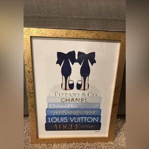 Gold Framed Fashion Art Print